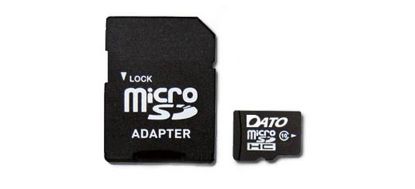  Зображення Карта пам`ятi MicroSDHC 32GB UHS-I Class 10 Dato + SD-adapter (DTTF032GUIC10) 